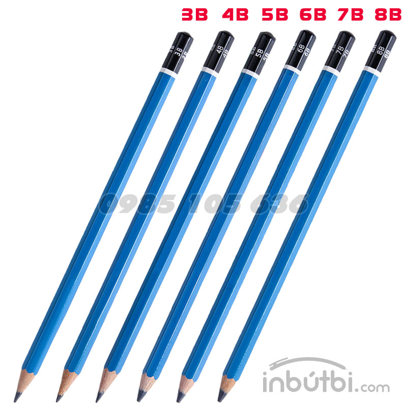 Bút chì gỗ 6B in logo theo yêu cầu